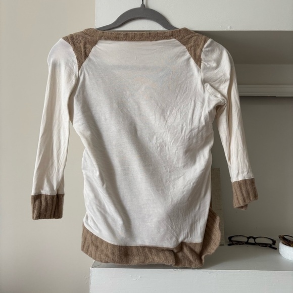 Anthropologie Pilcro and the Letterpress 3/4 Sleeve Wool Sweater Top - Picture 5 of 5